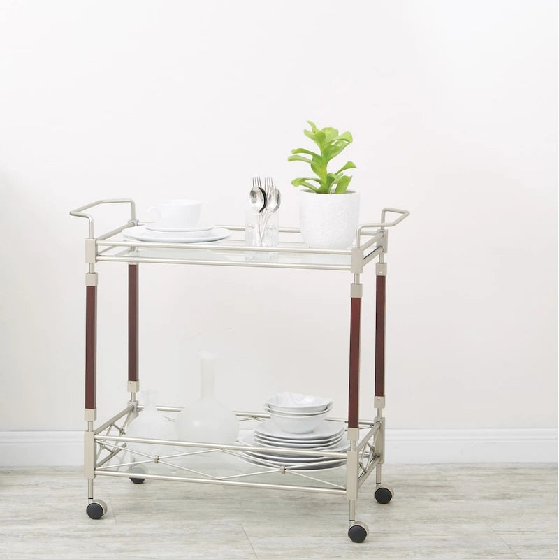 Silver Orchid Rita Serving Cart