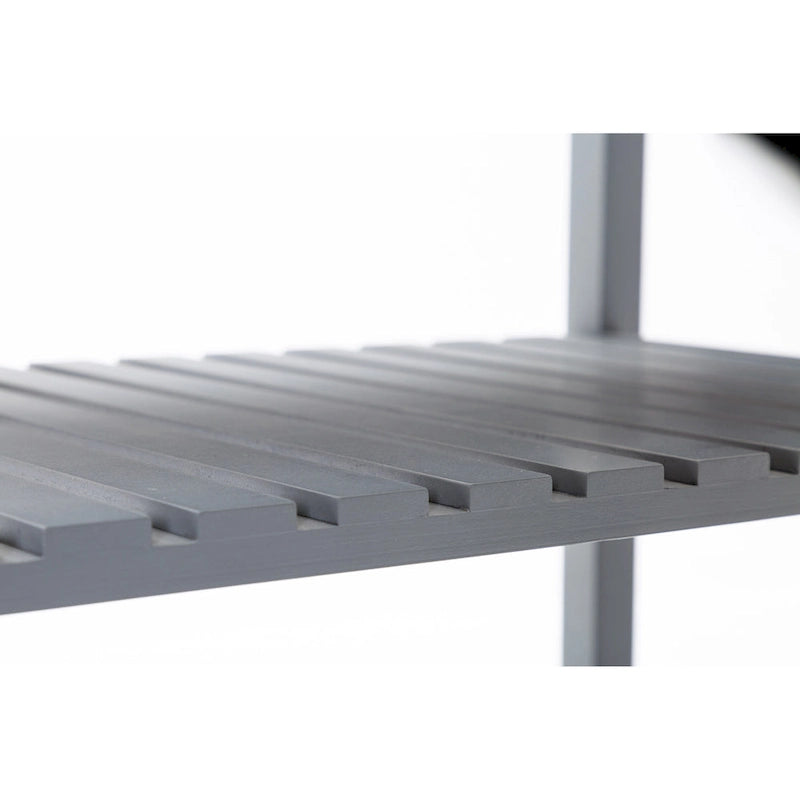 Rolling Kitchen Cart with Stainless Steel Top and Storage Drawer